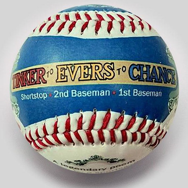 Tinker to Evers to Chance Unforgettaballs Limited Commemorative Baseball with Lucite Gift Box