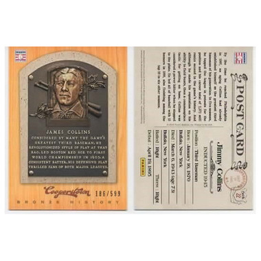 Jimmy Collins 2012 Panini Cooperstown Bronze History Baseball Card Ltd Ed of 599