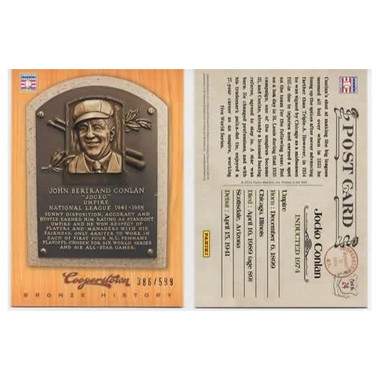 Jocko Conlan 2012 Panini Cooperstown Bronze History Baseball Card Ltd Ed of 599