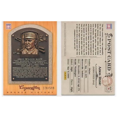 Amos Rusie 2012 Panini Cooperstown Bronze History Baseball Card Ltd Ed of 599