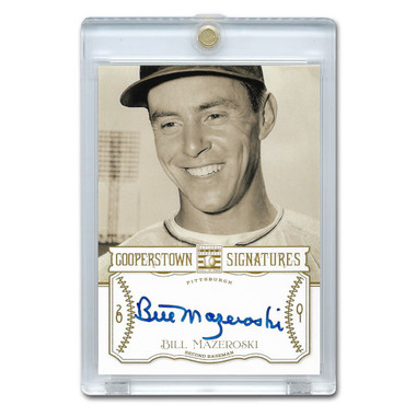 Bill Mazeroski Autographed Card 2013 Panini Cooperstown Signatures Ltd Ed of 300