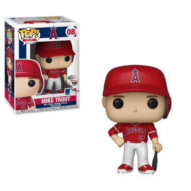 Mike Trout Los Angeles Angels Funko Pop! Vinyl Figure 08 Red Jersey