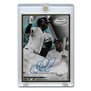 Didi Gregorius Autographed Card 2018 Topps Gold Label Framed # FA-DR