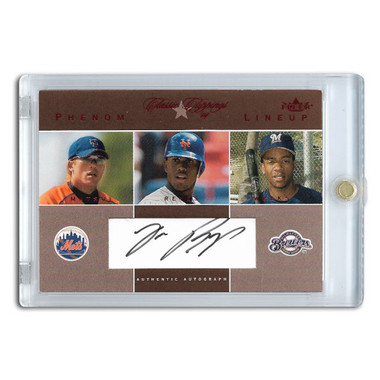 Jose Reyes Autographed Card 2004 Fleer Phenom Lineup Ltd Ed of 150