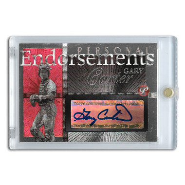Gary Carter Autographed Card 2005 Topps Pristine Personal Endorsements # GC