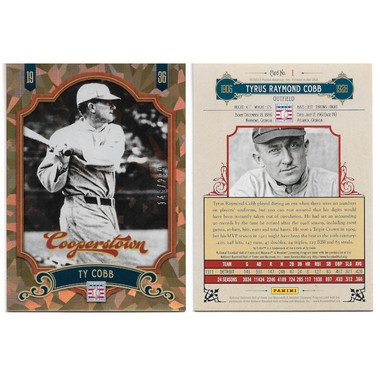 Ty Cobb 2012 Panini Cooperstown Crystal Collection # 1 Baseball Card Ltd Ed of 299