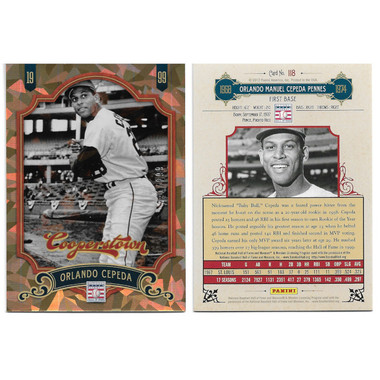 Orlando Cepeda 2012 Panini Cooperstown Crystal Collection # 118 Baseball Card Ltd Ed of 299