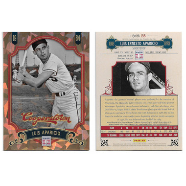 Luis Aparicio 2012 Panini Cooperstown Crystal Collection # 136 Baseball Card Ltd Ed of 299