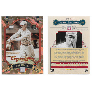 Tris Speaker 2012 Panini Cooperstown Crystal Collection # 152 Baseball Card Ltd Ed of 299