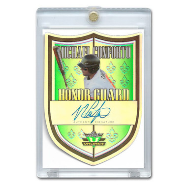 Michael Conforto Autographed Card 2012 Leaf Valiant Honor Guard # HG-MC1
