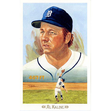 Al Kaline Perez-Steele Baseball Hall of Fame 50th 1989 Celebration Series Limited Edition Postcard # 21