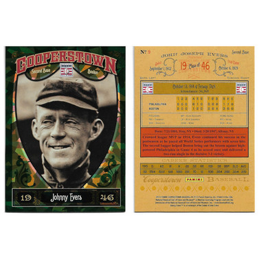 Johnny Evers 2013 Panini Cooperstown Green Crystal # 9