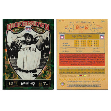 Satchel Paige 2013 Panini Cooperstown Green Crystal # 17