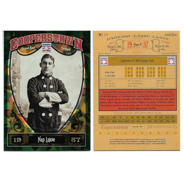 Nap Lajoie 2013 Panini Cooperstown Green Crystal # 19