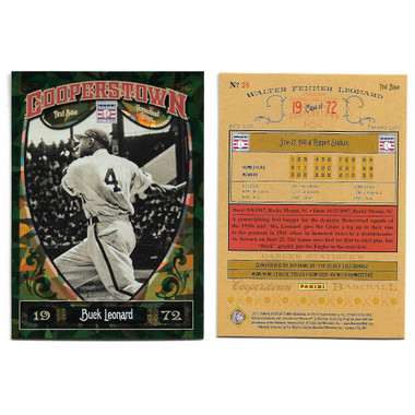 Buck Leonard 2013 Panini Cooperstown Green Crystal # 28