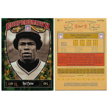 Rod Carew 2013 Panini Cooperstown Green Crystal # 82