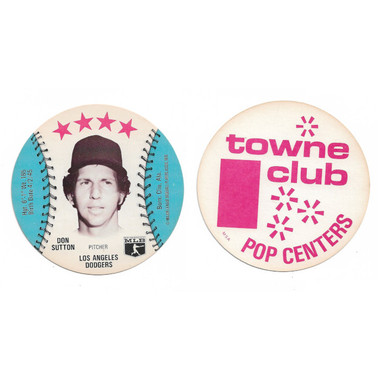 Don Sutton 1976 Towne Club Disc Baseball Card
