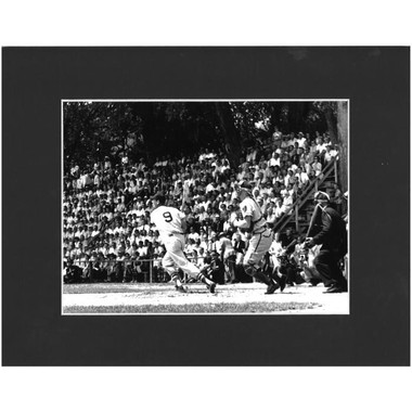 Matted 8x10 Photo- Ted Williams 1955 Hall of Fame Game