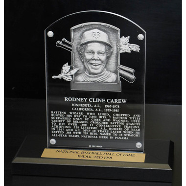 Rod Carew Acrylic Replica Hall of Fame Plaque