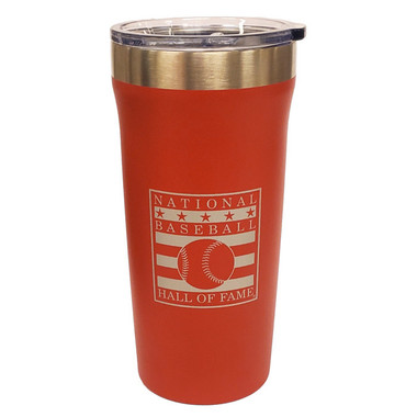 Baseball Hall of Fame 18 ounce Palermo Red Travel Tumbler