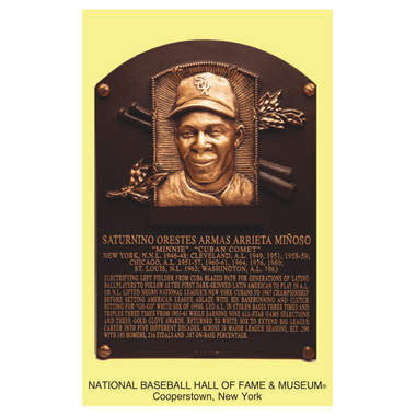 Minnie Miñoso Baseball Hall of Fame Plaque Postcard