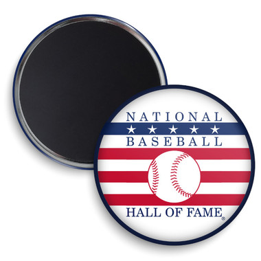 Baseball Hall of Fame Round Logo Magnet