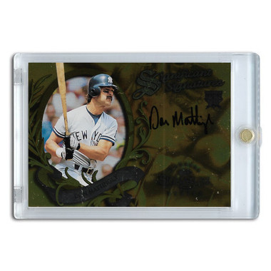 Don Mattingly Autographed Card 1997 Donruss Signature Significant Signature