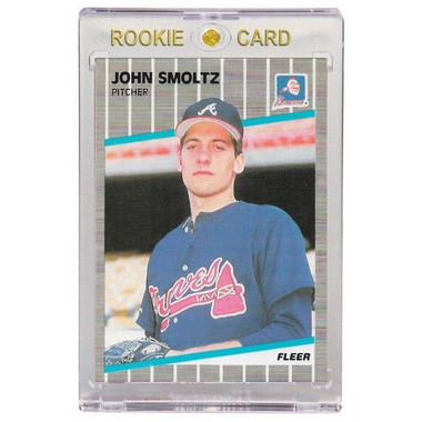 JOHN SMOLTZ RC 1989 Topps 382 Baseball Card Atlanta Braves 