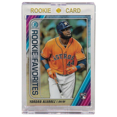 Yordan Alvarez Houston Astros 2020 Bowman Chrome Rookie of the Year Favorite # YA Rookie Card