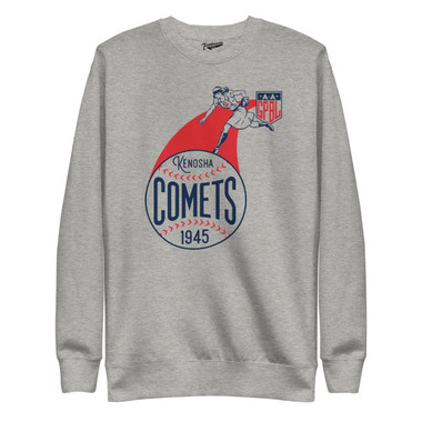 Kenosha Comets Diamond Collection Grey Crewneck Sweatshirt