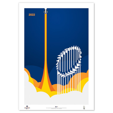 Houston Astros 2022 Minimalist World Series Collection 14 x 20 Fine Art Print by artist S. Preston