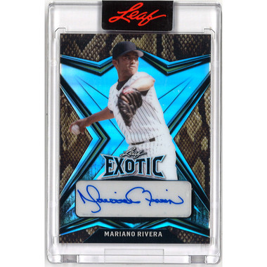 Mariano Rivera Autographed Card 2022 Leaf Exotic Snakeskin #EA-MR1 Ltd Ed of 10