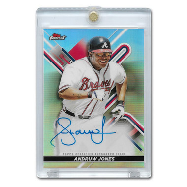 Andruw Jones Autographed Card 2022 Topps Finest # FA-AJO