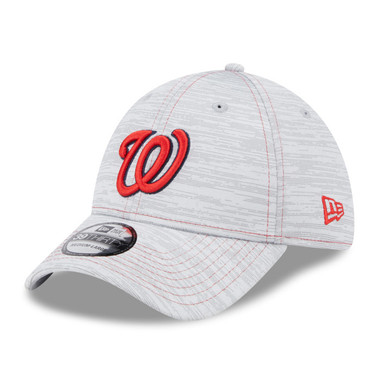 Men’s New Era Washington Nationals Speed 39THIRTY Light Grey Flex Fit Cap