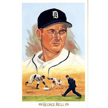 George Kell Perez-Steele Baseball Hall of Fame 50th 1989 Celebration Series Limited Edition Postcard # 22