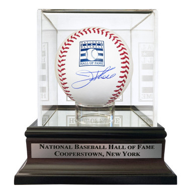Jim Thome Autographed Hall of Fame Logo Baseball with HOF Case (Beckett)