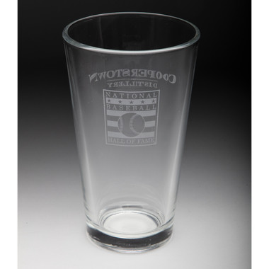 Hall of Fame Cooperstown Distillery 16 ounce Pint Glass