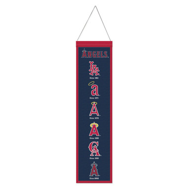 Los Angeles Angels 8” x 32” Hanging Team Logo Evolution Banner