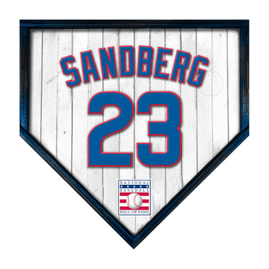 Ryne Sandberg 10" x 10" MDF Wooden Jersey Home Plate