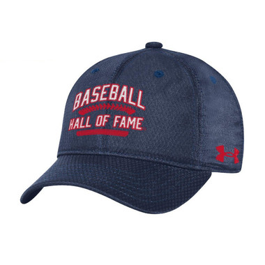 Youth Under Armour Zone Baseball Hall of Fame Stitches Navy Adjustable Cap