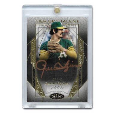 Rollie Fingers Autographed Card 2022 Topps Tier One Talent Ltd Ed of 25
