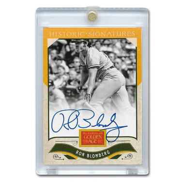 Ron Blomberg Autographed Card 2012 Panini Golden Age Historic Signatures # RB