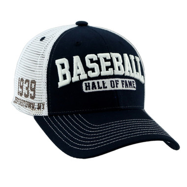 Men’s Zephyr Baseball Hall of Fame 1939 Mesh Navy and White Stretch Fit Cap