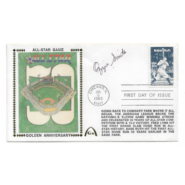 Ozzie Smith Autographed First Day Cover - 1983 50th All-Star Game (JSA)