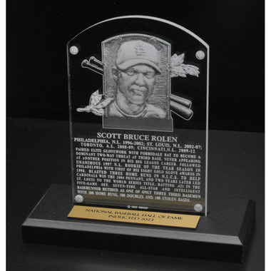 Scott Rolen Acrylic Replica Hall of Fame Plaque