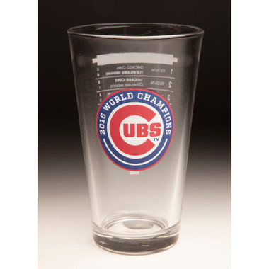 2016 Chicago Cubs World Series Champions 16 ounce Pint Glass
