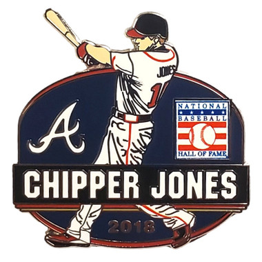 Chipper Jones Atlanta Braves Hall of Fame Class of 2018 Collector’s Pin