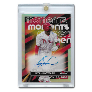 Ryan Howard Autographed Card 2023 Topps Finest Moments # FMA-RH
