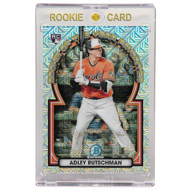 Adley Rutschman Baltimore Orioles 2023 Bowman Chrome Mojo Rookie of the Year Favorites # 4 Rookie Card
