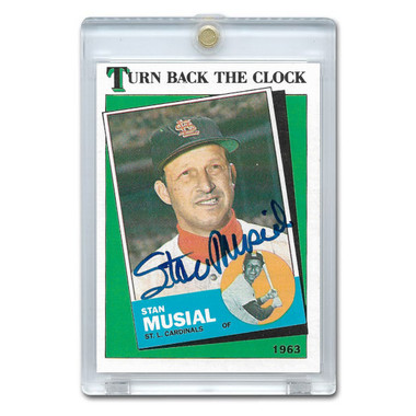 Stan  Musial Autographed Card 1988 Topps # 665 (JSA)